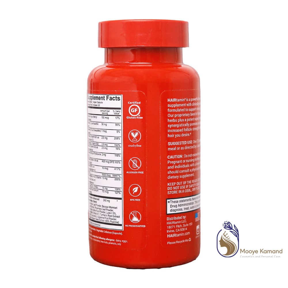 کپسول هیرتامین - بهترین قرص ضد ریزش مو در 2023 (30عددی)