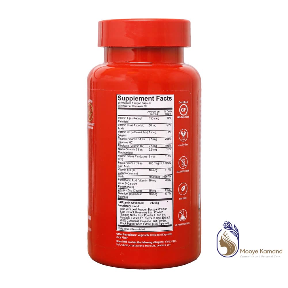 کپسول هیرتامین - بهترین قرص ضد ریزش مو در 2023 (30عددی)