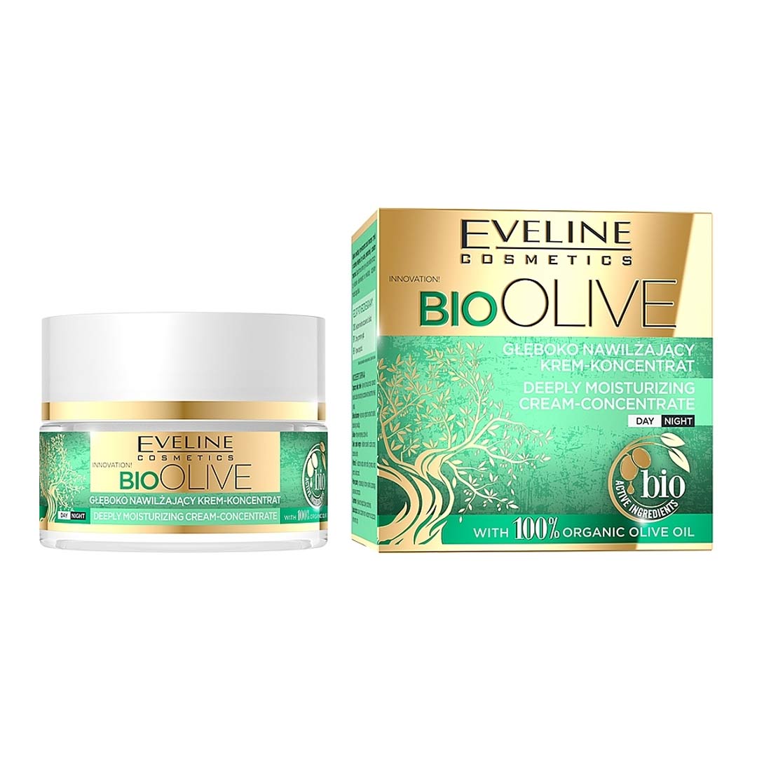 کرم صورت مرطوب کننده بایو الیو اولاین  Eveline Bio olive