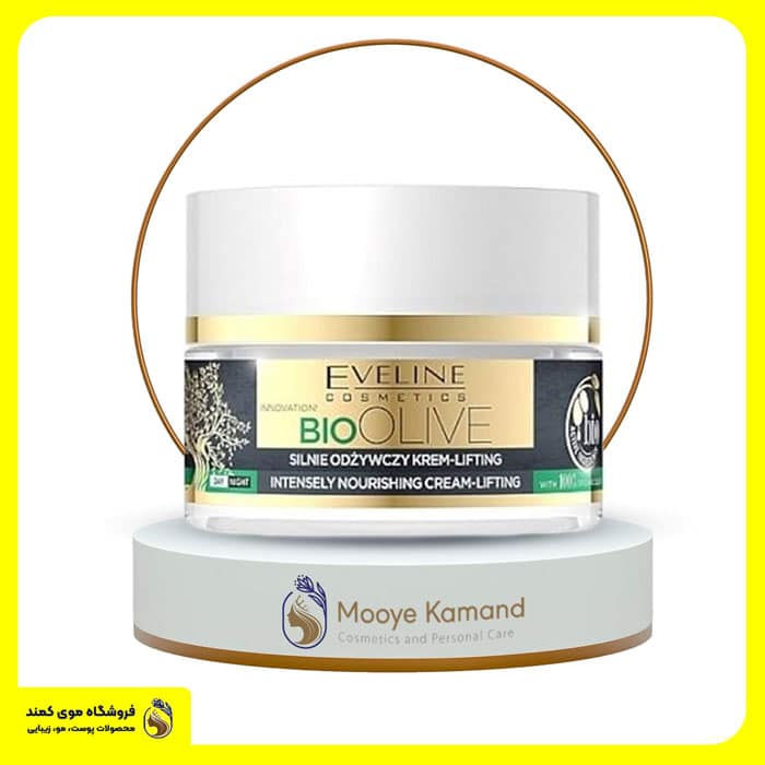 کرم مغذی و لیفتینگ زیتون اولاین eveline بایو الیو