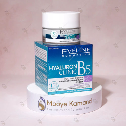 کرم صورت هیالورون ب5 +60 اولاین EVELINE