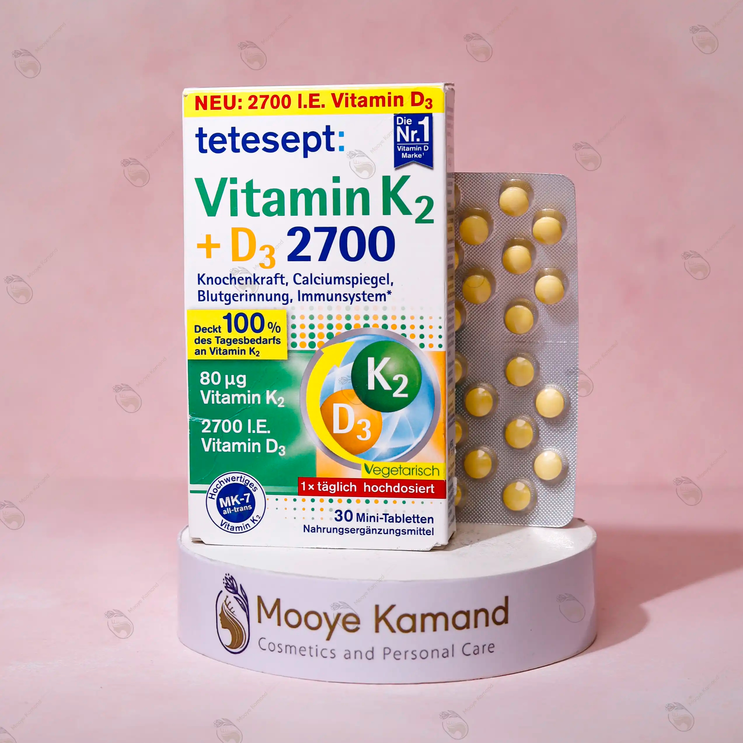 ویتامین دی3 و کا2 تتسپت آلمان