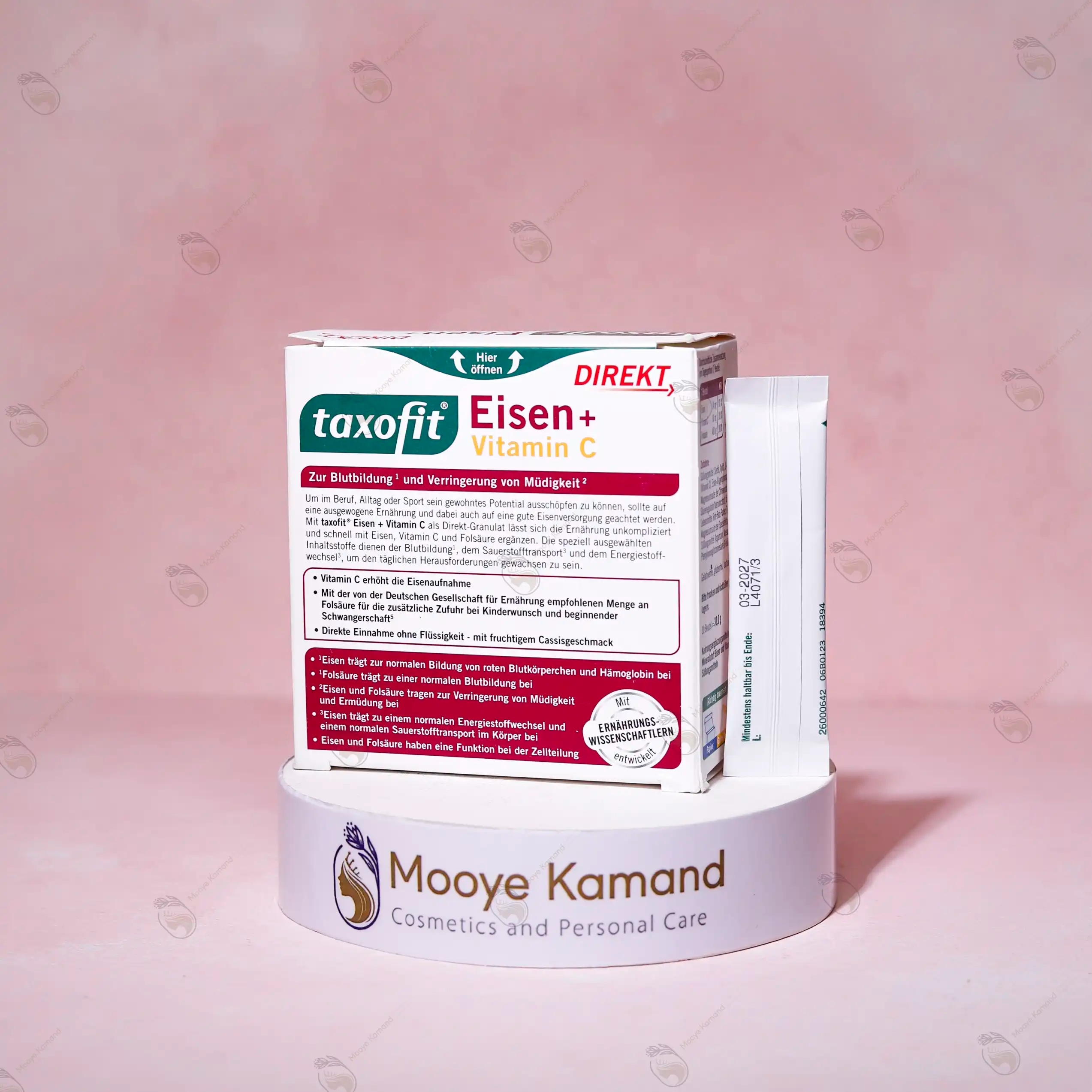 مکمل آهن پودری Eisen + Vitamin C المانی taxofit