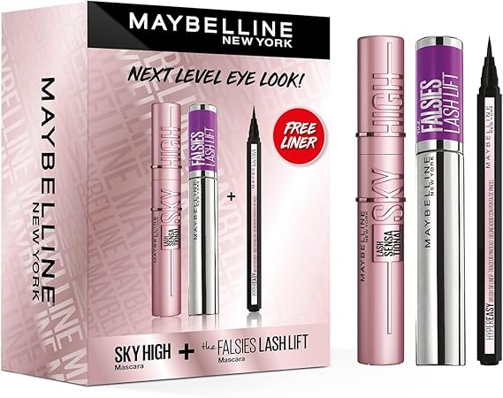 پک ریمل و خط چشم میبلین next level eye look