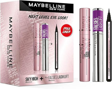 پک ریمل و خط چشم میبلین next level eye look