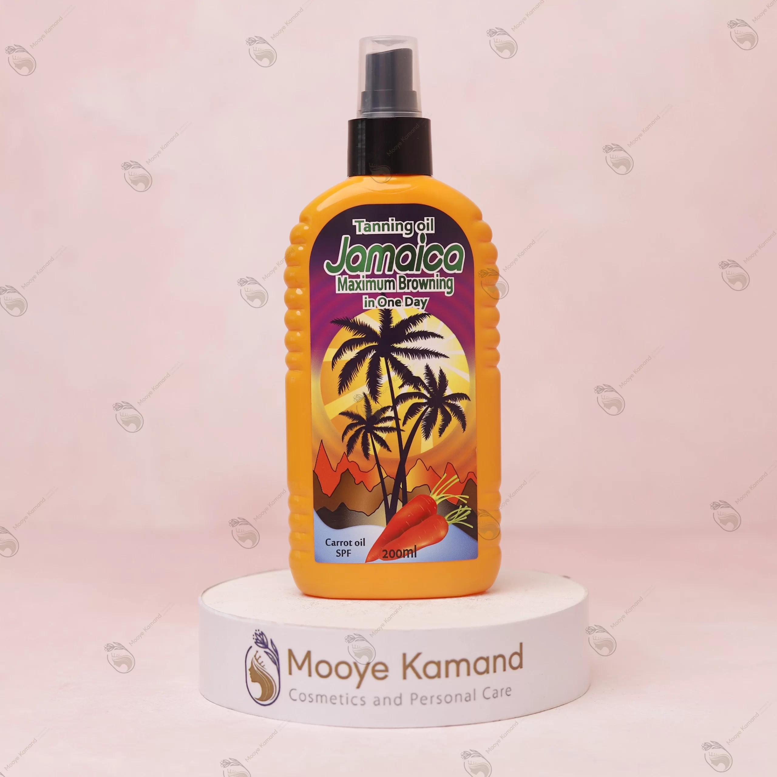 روغن برنز کننده بدن حاوی عصاره هویج جامائیکا