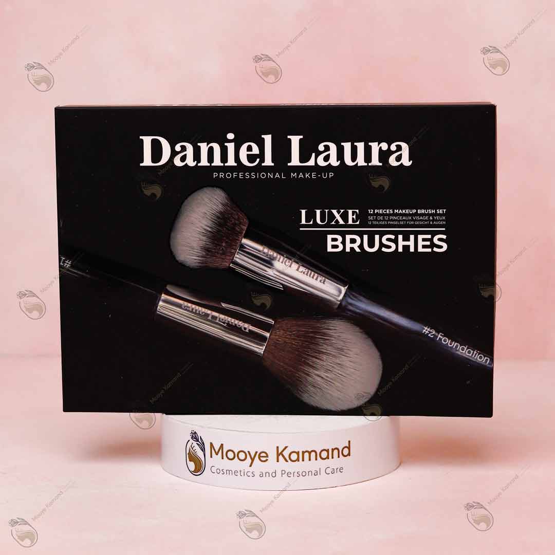 ست براش 12 تیکه صورت و چشم دنیل لورا