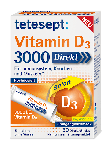 ویتامین دی پودری تتسپت 3000