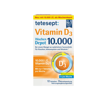 قرص ویتامین D3 10000 تتسپت